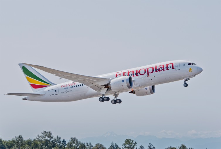 Ethiopian Airlines Takes Delivery Of Their First Boeing 787 Dreamliner