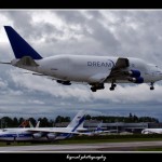 Epic AvGeek Photo: Dreamlifter Lands with AN-124 in Background