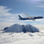 Epic AvGeek Photo: First Boeing 787-9 Dreamliner Flying Over Mt. Rainier