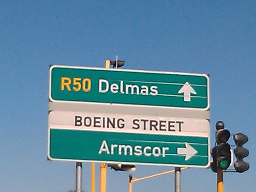 "Boeing Street" seen in Pretoria, South Africa. Photo by Kyle Hwang/Raydon Designs. CLICK FOR LARGER.