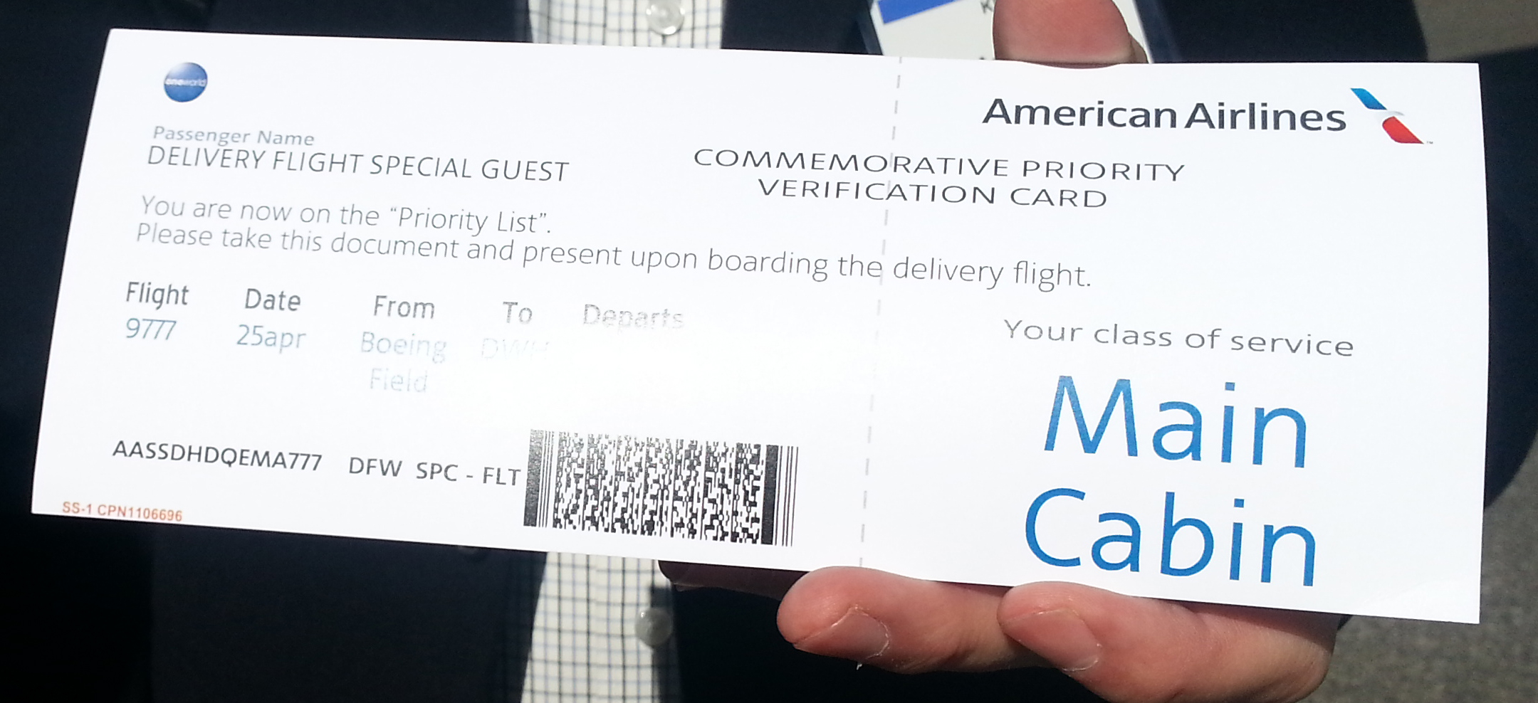 american airline ticket