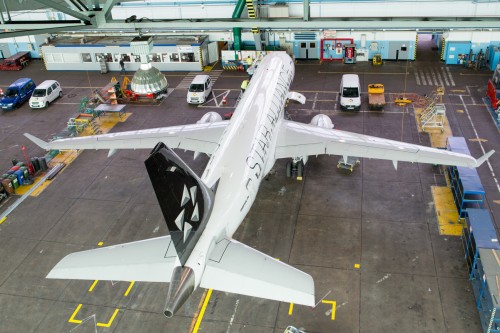 A catwalk from the top of the hangar reveals some spectacular, vertigo inducing views.