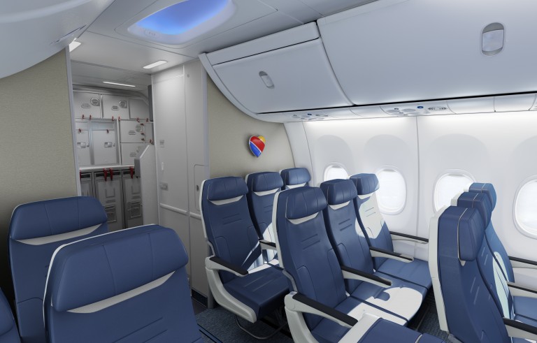 southwest airlines seats map