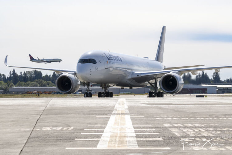 Lufthansa A350 moving to SEA terminal